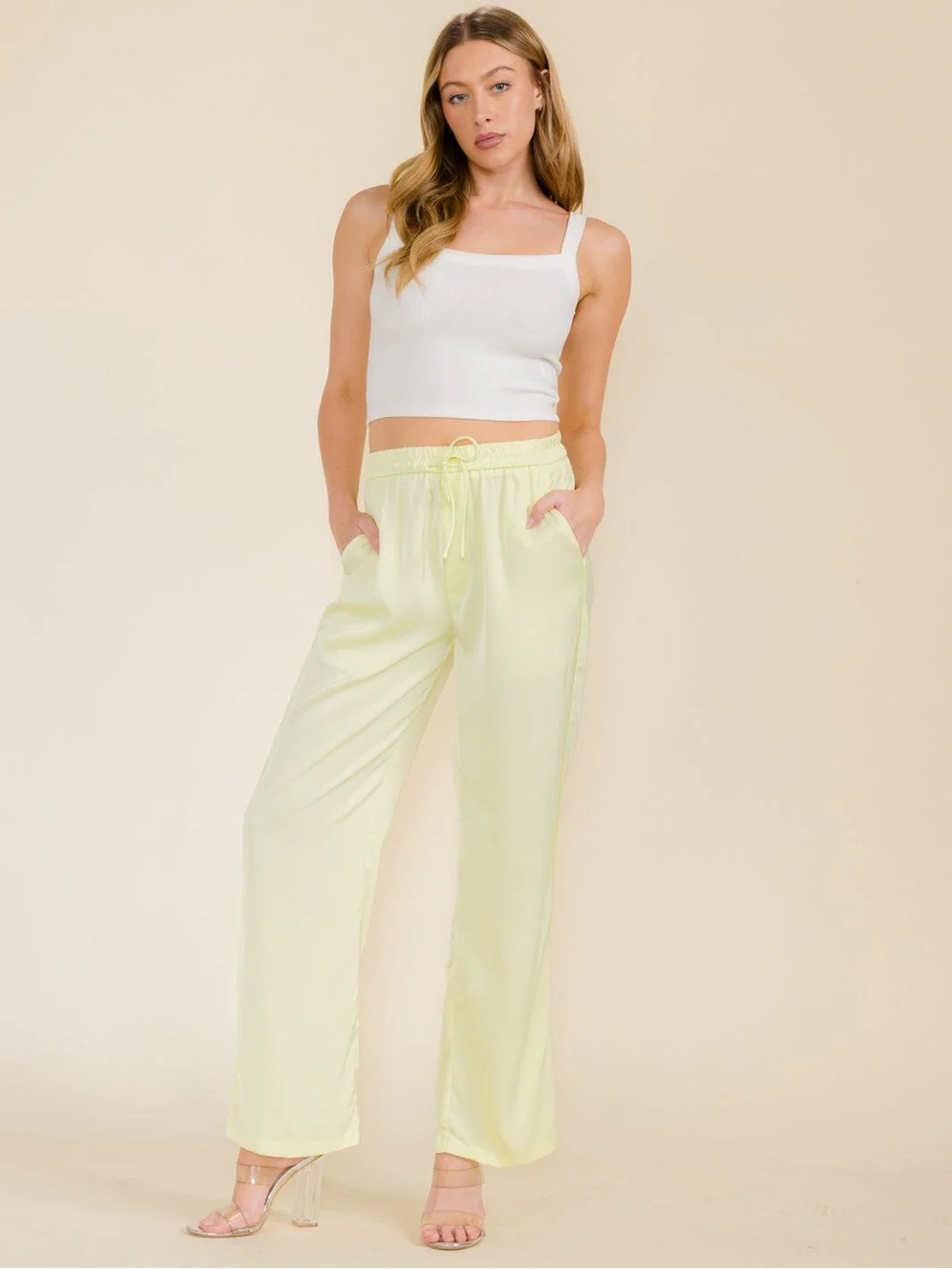 NWT Lime Ice Wide Leg Lounge Pants | Resort Vacation Style